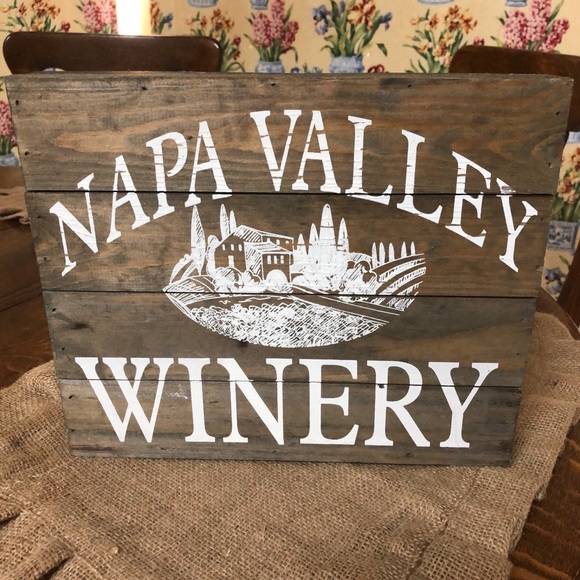 NAPA VALLEY WINERY Quill 🪶 to Paper 📄 by Sixtrees Wooden Sign - Picture 3 of 7